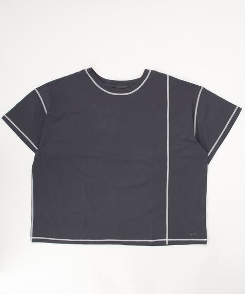 tシャツ 「ムラサキスポーツ限定」UNGRID/アングリッド 水陸両用 無地カッティングTシャツ/ラッシュガード   SS240801 レディース ムラサキスポーツ限定】Ungrid(アングリッド)水着 ラッシュ