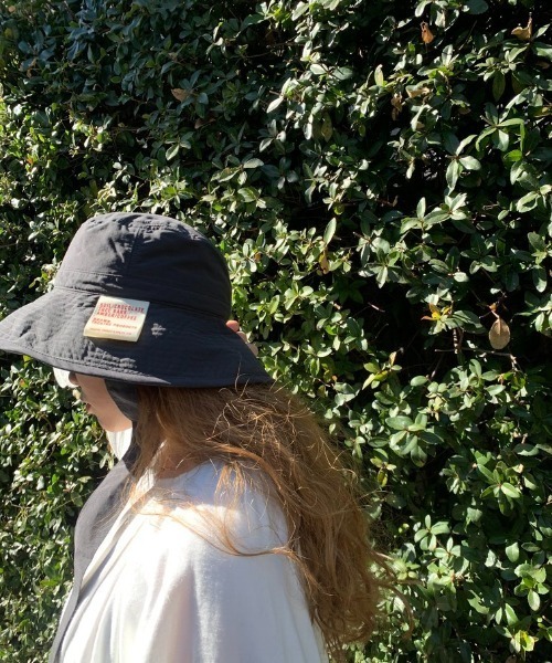 THEATRE PRODUCTS（シアタープロダクツ）の「BROWN NAME HAT／ブラウンネームハット（ハット・レディース・ホワイト/ブラック・FREE）」の3枚目の写真