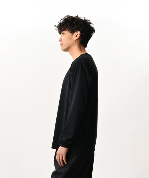 NEW BALANCE(ニューバランス)の「Met24 BASIC LONG SLEEVE TSHIRT(Tシャツ/カットソー・メンズ・ブラック/ホワイト/ヘザーグレー・SMALL/MEDIUM/LARGE/X-LARGE)」の4枚目の写真