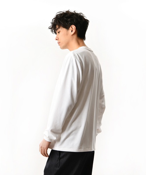 NEW BALANCE(ニューバランス)の「Met24 BASIC LONG SLEEVE TSHIRT(Tシャツ/カットソー・メンズ・ブラック/ホワイト/ヘザーグレー・SMALL/MEDIUM/LARGE/X-LARGE)」の6枚目の写真