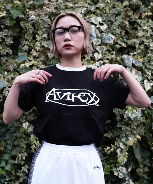 AVIREX（アヴィレックス）の「【WEB&DEPOT限定】アヴィレックス リンガーTシャツ/AVIREX RINGER T-SHIRT（Tシャツ/カットソー・レディース・ホワイト/ブラック/イエロー・FREE）」の3枚目の写真