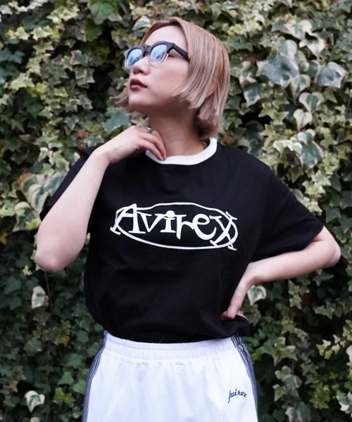 AVIREX（アヴィレックス）の「【WEB&DEPOT限定】アヴィレックス リンガーTシャツ/AVIREX RINGER T-SHIRT（Tシャツ/カットソー・レディース・ホワイト/ブラック/イエロー・FREE）」の8枚目の写真