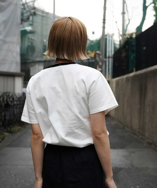 AVIREX（アヴィレックス）の「【WEB&DEPOT限定】アヴィレックス リンガーTシャツ/AVIREX RINGER T-SHIRT（Tシャツ/カットソー・レディース・ホワイト/ブラック/イエロー・FREE）」の11枚目の写真