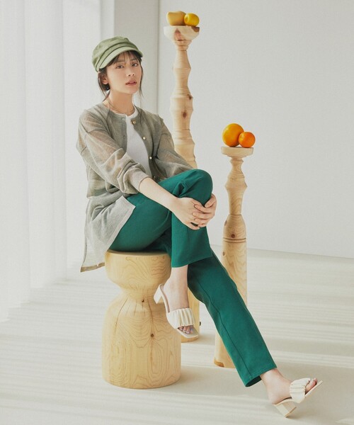 DRESKIP(ドレスキップ)の「◆ギャザ-ミュ-ル(サンダル・レディース・アイボリー/ブラック/ライトパープル・35/45)」の14枚目の写真