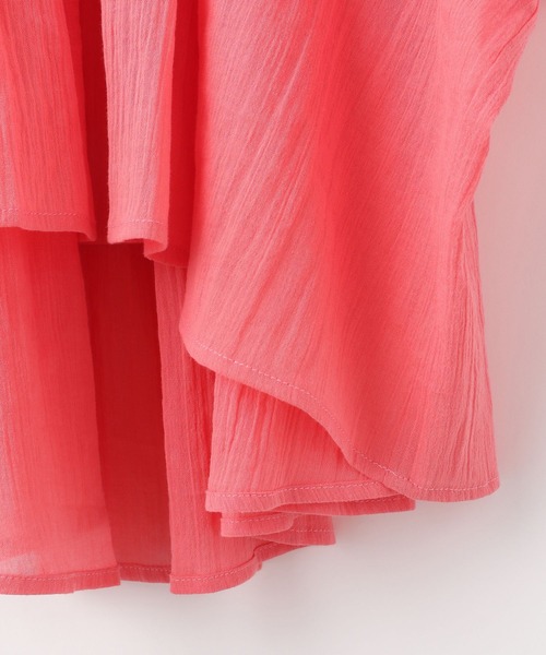 LOWRYS FARM（ローリーズファーム）の「ヨウリュウボリュームブラウス　275241（シャツ/ブラウス・キッズ・ブラック/ピンク/グリーン/パープル・110cm/120cm/130cm/140cm/150cm）」の9枚目の写真