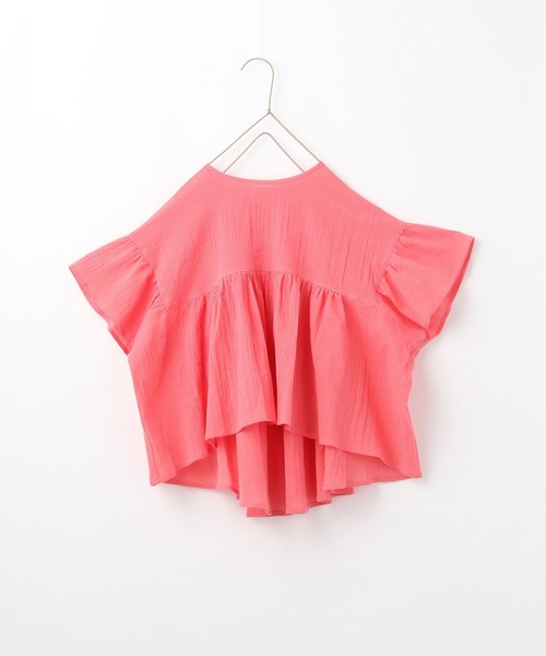 LOWRYS FARM（ローリーズファーム）の「ヨウリュウボリュームブラウス　275241（シャツ/ブラウス・キッズ・ブラック/ピンク/グリーン/パープル・110cm/120cm/130cm/140cm/150cm）」の5枚目の写真