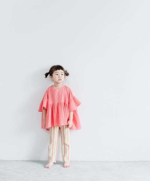 LOWRYS FARM（ローリーズファーム）の「ヨウリュウボリュームブラウス　275241（シャツ/ブラウス・キッズ・ブラック/ピンク/グリーン/パープル・110cm/120cm/130cm/140cm/150cm）」の12枚目の写真