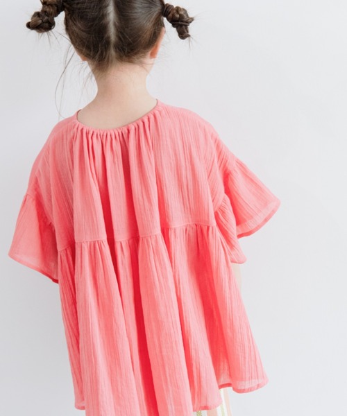 LOWRYS FARM（ローリーズファーム）の「ヨウリュウボリュームブラウス　275241（シャツ/ブラウス・キッズ・ブラック/ピンク/グリーン/パープル・110cm/120cm/130cm/140cm/150cm）」の17枚目の写真