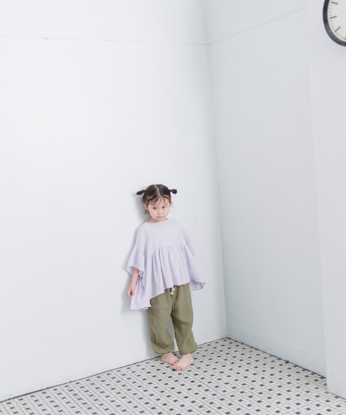 LOWRYS FARM（ローリーズファーム）の「ヨウリュウボリュームブラウス　275241（シャツ/ブラウス・キッズ・ブラック/ピンク/グリーン/パープル・110cm/120cm/130cm/140cm/150cm）」の21枚目の写真