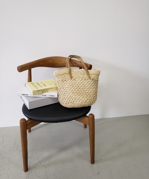 y/m（イム）の「雑材透かし編みバケツトートBAG（かごバッグ）」 - WEAR
