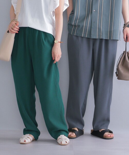 SHIPS（シップス）の「*SHIPS: ワイド テーパード ダイナー パンツ（スラックス・メンズ・ブラック/カーキ/グレー/グリーン/ブラウン/チャコールグレー/ベージュ・SMALL/MEDIUM/X-LARGE/LARGE）」の7枚目の写真