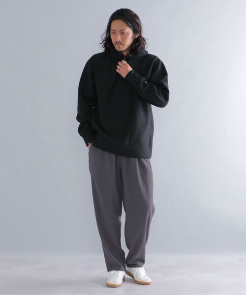 SHIPS（シップス）の「*SHIPS: ワイド テーパード ダイナー パンツ（スラックス・メンズ・ブラック/カーキ/グレー/グリーン/ブラウン/チャコールグレー/ベージュ・SMALL/MEDIUM/X-LARGE/LARGE）」の10枚目の写真