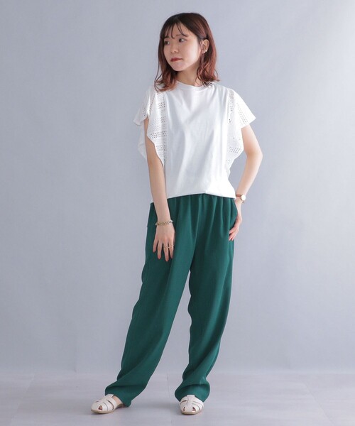 SHIPS（シップス）の「*SHIPS: ワイド テーパード ダイナー パンツ（スラックス・メンズ・ブラック/カーキ/グレー/グリーン/ブラウン/チャコールグレー/ベージュ・SMALL/MEDIUM/X-LARGE/LARGE）」の16枚目の写真