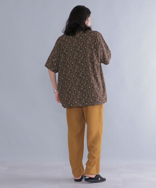 SHIPS（シップス）の「*SHIPS: ワイド テーパード ダイナー パンツ（スラックス・メンズ・ブラック/カーキ/グレー/グリーン/ブラウン/チャコールグレー/ベージュ・SMALL/MEDIUM/X-LARGE/LARGE）」の19枚目の写真