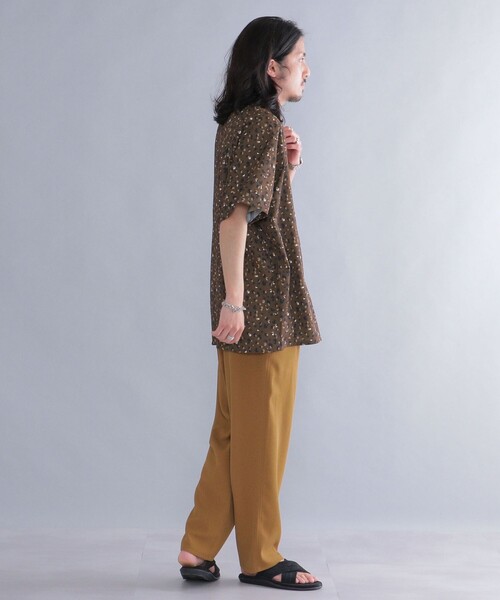 SHIPS（シップス）の「*SHIPS: ワイド テーパード ダイナー パンツ（スラックス・メンズ・ブラック/カーキ/グレー/グリーン/ブラウン/チャコールグレー/ベージュ・SMALL/MEDIUM/X-LARGE/LARGE）」の20枚目の写真