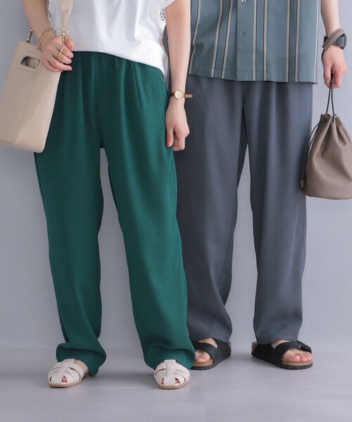 SHIPS（シップス）の「*SHIPS: ワイド テーパード ダイナー パンツ（スラックス・メンズ・ブラック/カーキ/グレー/グリーン/ブラウン/チャコールグレー/ベージュ・SMALL/MEDIUM/X-LARGE/LARGE）」の21枚目の写真