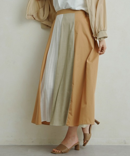 セール ピンストライプ配色スカート スカート Chez Toi シェトワ のファッション通販 Zozotown