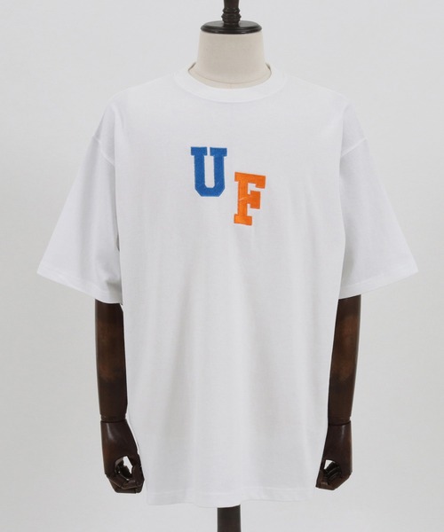 UN-FILLED(アンフィルド)の「mt7840- Big logo stitched Tee Tシャツ(Tシャツ/カットソー・メンズ・ホワイト/ブラック/ライトグレー・M/XL/L)」の5枚目の写真