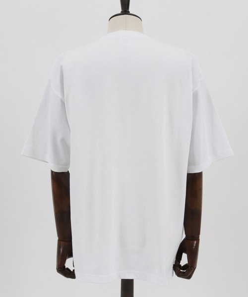 UN-FILLED(アンフィルド)の「mt7840- Big logo stitched Tee Tシャツ(Tシャツ/カットソー・メンズ・ホワイト/ブラック/ライトグレー・M/XL/L)」の6枚目の写真