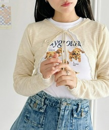 Loueme | フロントリボン ショートカーディガン(カーディガン/ボレロ)