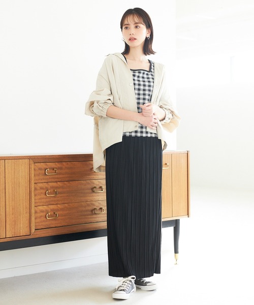 GeeRA（ジーラ）の「チェック柄タンクトップ（タンクトップ・レディース・ブラック/グリーン・LARGE/MEDIUM）」の11枚目の写真