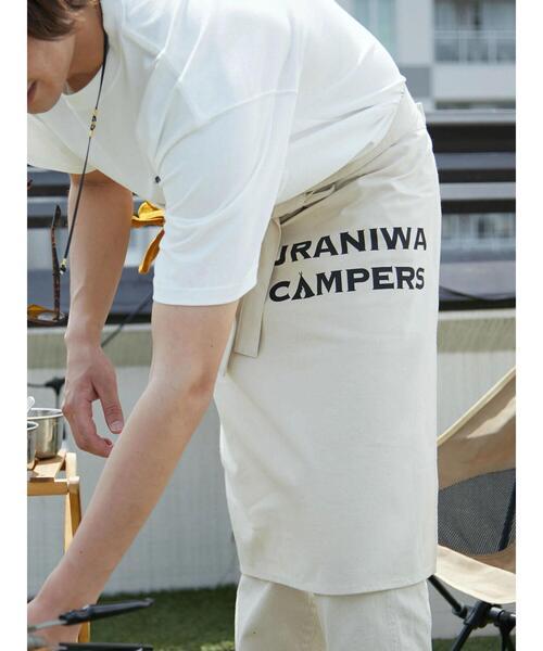 CRAFT STANDARD BOUTIQUE(クラフトスタンダードブティック)の「URANIWA CAMPERS 帆布ショートエプロン *(エプロン・レディース・B/A・FREE)」の3枚目の写真