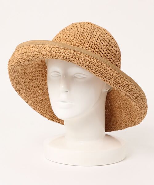 Lugnoncure(ルノンキュール)の「チャーム付こま編みハット(ハット・レディース・キャメル/ライトベージュ・フリ-)」の2枚目の写真