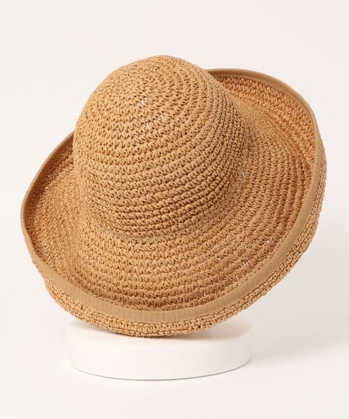 Lugnoncure(ルノンキュール)の「チャーム付こま編みハット(ハット・レディース・キャメル/ライトベージュ・フリ-)」の3枚目の写真