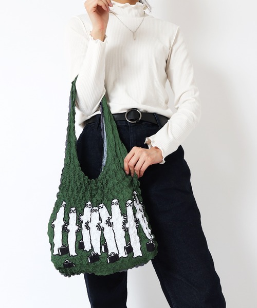 MOOMIN(ムーミン)の「MOOMIN/ムーミン Miura-Shibori Bag 絞りエコバッグ(エコバッグ/サブバッグ・レディース・サーモンピンク/オレンジ/イエロー/ホワイト/ホワイト系その他/ピンク/ホワイト系その他2/ホワイト系その他3/イエロー系その他/グリーン系その他・ONE SIZE)」の5枚目の写真