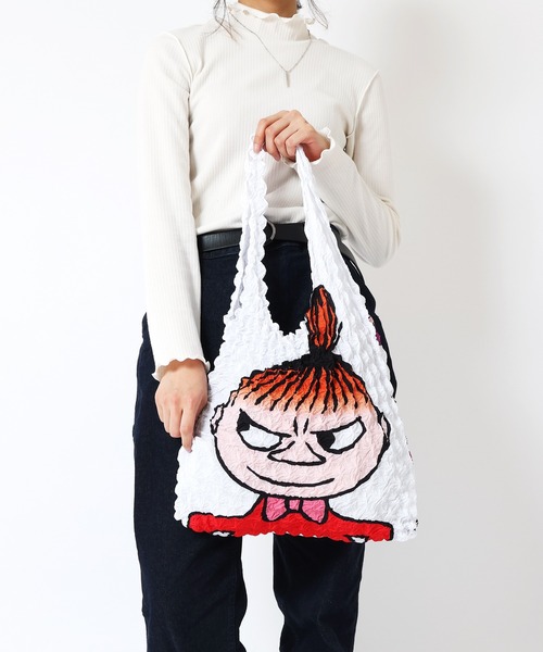 MOOMIN(ムーミン)の「MOOMIN/ムーミン Miura-Shibori Bag 絞りエコバッグ(エコバッグ/サブバッグ・レディース・サーモンピンク/オレンジ/イエロー/ホワイト/ホワイト系その他/ピンク/ホワイト系その他2/ホワイト系その他3/イエロー系その他/グリーン系その他・ONE SIZE)」の2枚目の写真