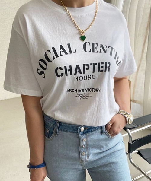 D&G FAKE プリント 半袖Tシャツ D&G FAKE プリント 半袖Tシャツ SOCIALプリント半袖Tシャツ（T