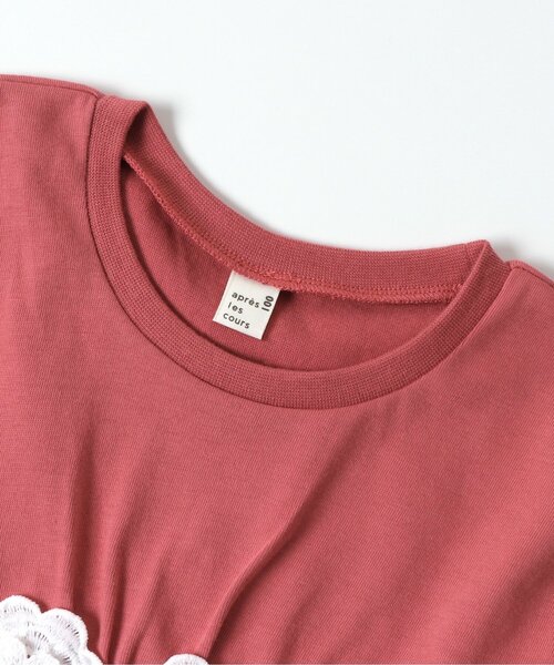 apres les cours（アプレレクール）の「ウエストお花モチーフチュニック_接触冷感（チュニック・キッズ・イエロー/ミント/ローズ/ドット/ブルー・140/110/120/80/100/90/130）」の16枚目の写真