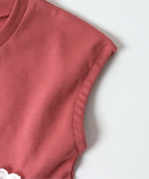 apres les cours（アプレレクール）の「ウエストお花モチーフチュニック_接触冷感（チュニック・キッズ・イエロー/ミント/ローズ/ドット/ブルー・140/110/120/80/100/90/130）」の17枚目の写真