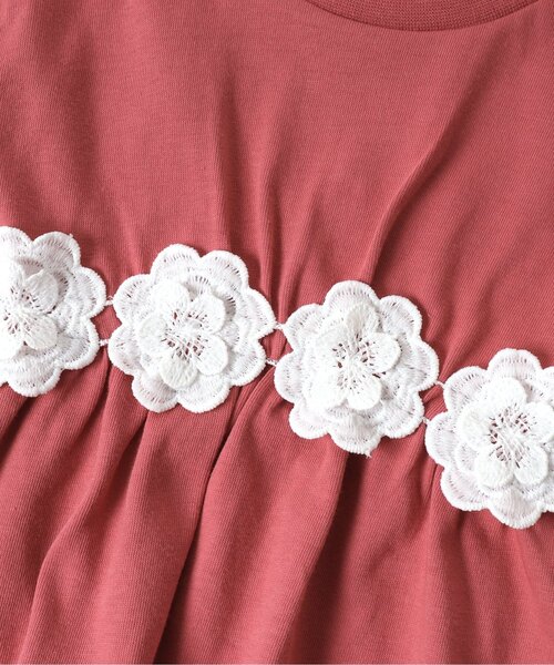 apres les cours（アプレレクール）の「ウエストお花モチーフチュニック_接触冷感（チュニック・キッズ・イエロー/ミント/ローズ/ドット/ブルー・140/110/120/80/100/90/130）」の18枚目の写真