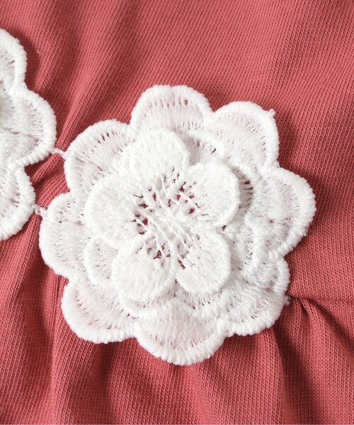 apres les cours（アプレレクール）の「ウエストお花モチーフチュニック_接触冷感（チュニック・キッズ・イエロー/ミント/ローズ/ドット/ブルー・140/110/120/80/100/90/130）」の19枚目の写真