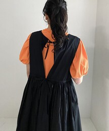 FREAK'S STORE | バックリボンフレアマキシノースリーブワンピース(ワンピース)