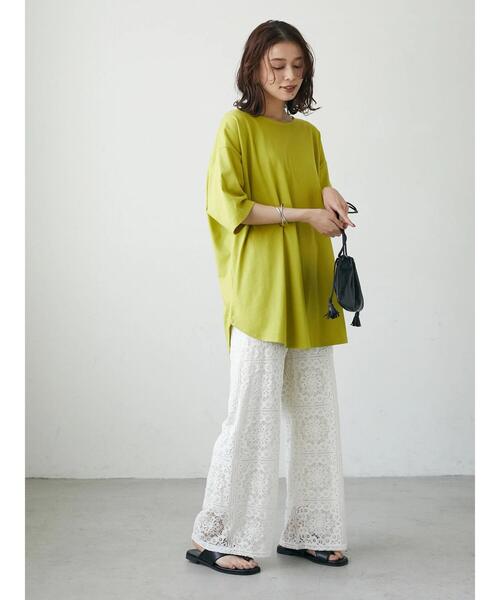 Green　Parks（グリーンパークス）の「格子柄レースパンツ（その他パンツ・レディース・ブラック/グリーン/ホワイト系その他2・FREE）」の9枚目の写真