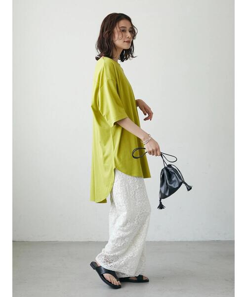 Green　Parks（グリーンパークス）の「格子柄レースパンツ（その他パンツ・レディース・ブラック/グリーン/ホワイト系その他2・FREE）」の6枚目の写真