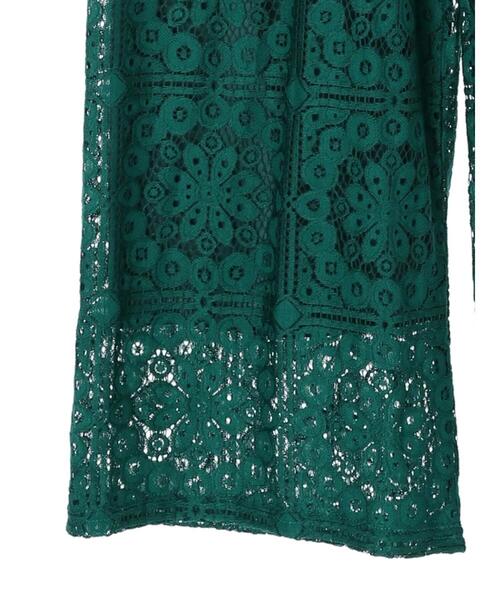 Green　Parks（グリーンパークス）の「格子柄レースパンツ（その他パンツ・レディース・ブラック/グリーン/ホワイト系その他2・FREE）」の16枚目の写真