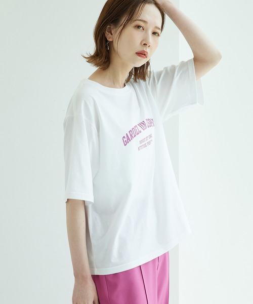 ROPE' PICNIC（ロペピクニック）の「Photot logo＆Tシャツ（Tシャツ/カットソー・レディース・ホワイト/ホワイト系その他・38）」の2枚目の写真