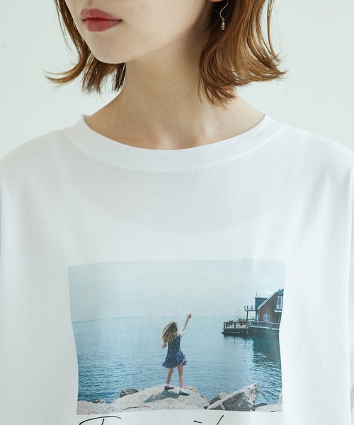 ROPE' PICNIC（ロペピクニック）の「Photot logo＆Tシャツ（Tシャツ/カットソー・レディース・ホワイト/ホワイト系その他・38）」の7枚目の写真