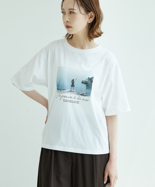 ROPE' PICNIC（ロペピクニック）の「Photot logo＆Tシャツ（Tシャツ/カットソー・レディース・ホワイト/ホワイト系その他・38）」の14枚目の写真