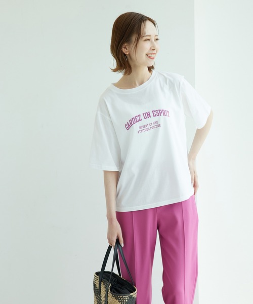 ROPE' PICNIC（ロペピクニック）の「Photot logo＆Tシャツ（Tシャツ/カットソー・レディース・ホワイト/ホワイト系その他・38）」の8枚目の写真