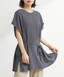 Green　Parks | 2Way リボン付楊柳チュニック(Tシャツ/カットソー)