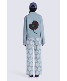 ネコ好き'KENZO POPPY' デニム ワークウエア ジャケット KENZO POPPY ケンゾー ポピー デニムジャケット スカイブルー