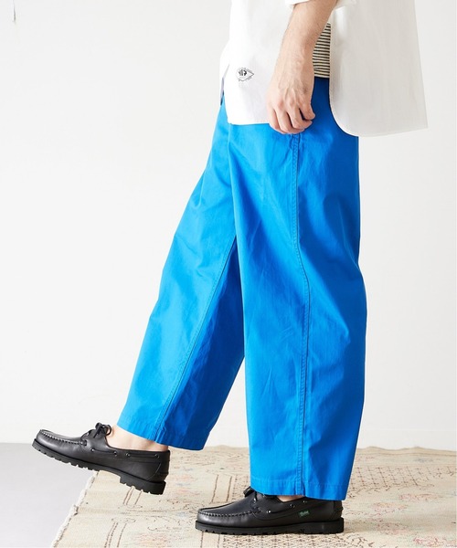 417 EDIFICE（フォーワンセブンエディフィス）の「フレンチワーク イージーパンツ《カラーパンツ》（カーゴパンツ・メンズ・ホワイト/ブラック/ベージュ/イエロー/グリーン/ブルー系その他・MEDIUM/LARGE）」の21枚目の写真