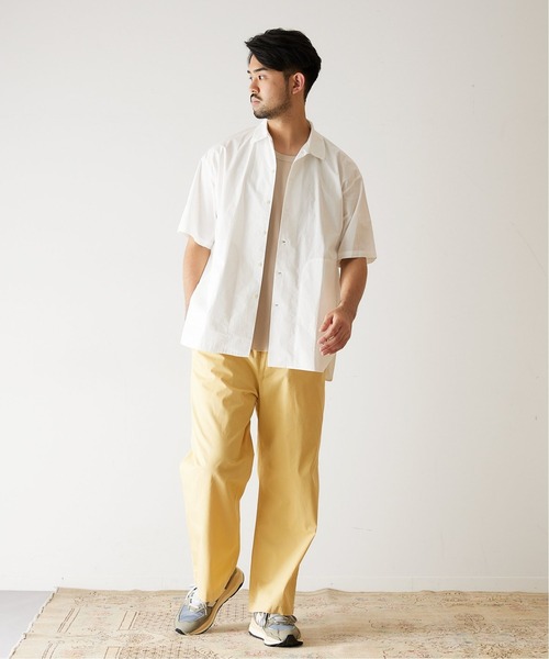 417 EDIFICE（フォーワンセブンエディフィス）の「フレンチワーク イージーパンツ《カラーパンツ》（カーゴパンツ・メンズ・ホワイト/ブラック/ベージュ/イエロー/グリーン/ブルー系その他・MEDIUM/LARGE）」の10枚目の写真