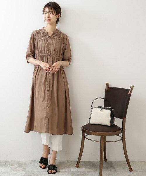 DRESKIP(ドレスキップ)の「◆【洗える】シャ-リング シャツワンピース(ワンピース・レディース・ブラウン系その他/オレンジ/ライトベージュ/グレー系その他・03/02/04)」の17枚目の写真