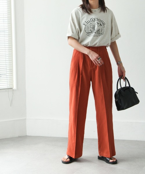 Chillfar（チルファー）の「リネンライクタックパンツ（その他パンツ・レディース・アイボリー/ブラック/ブラウン/ベージュ/オレンジ・MEDIUM/LARGE）」の5枚目の写真