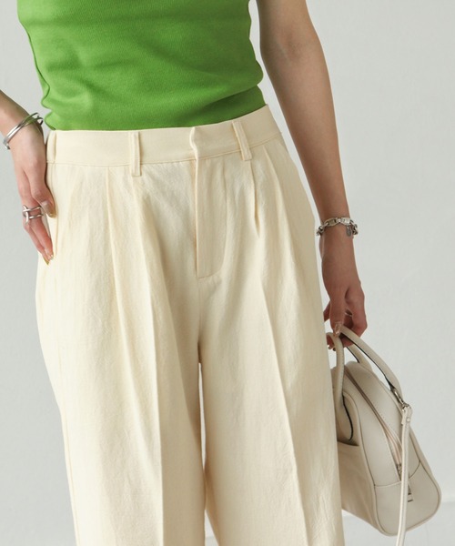 Chillfar（チルファー）の「リネンライクタックパンツ（その他パンツ・レディース・アイボリー/ブラック/ブラウン/ベージュ/オレンジ・MEDIUM/LARGE）」の13枚目の写真